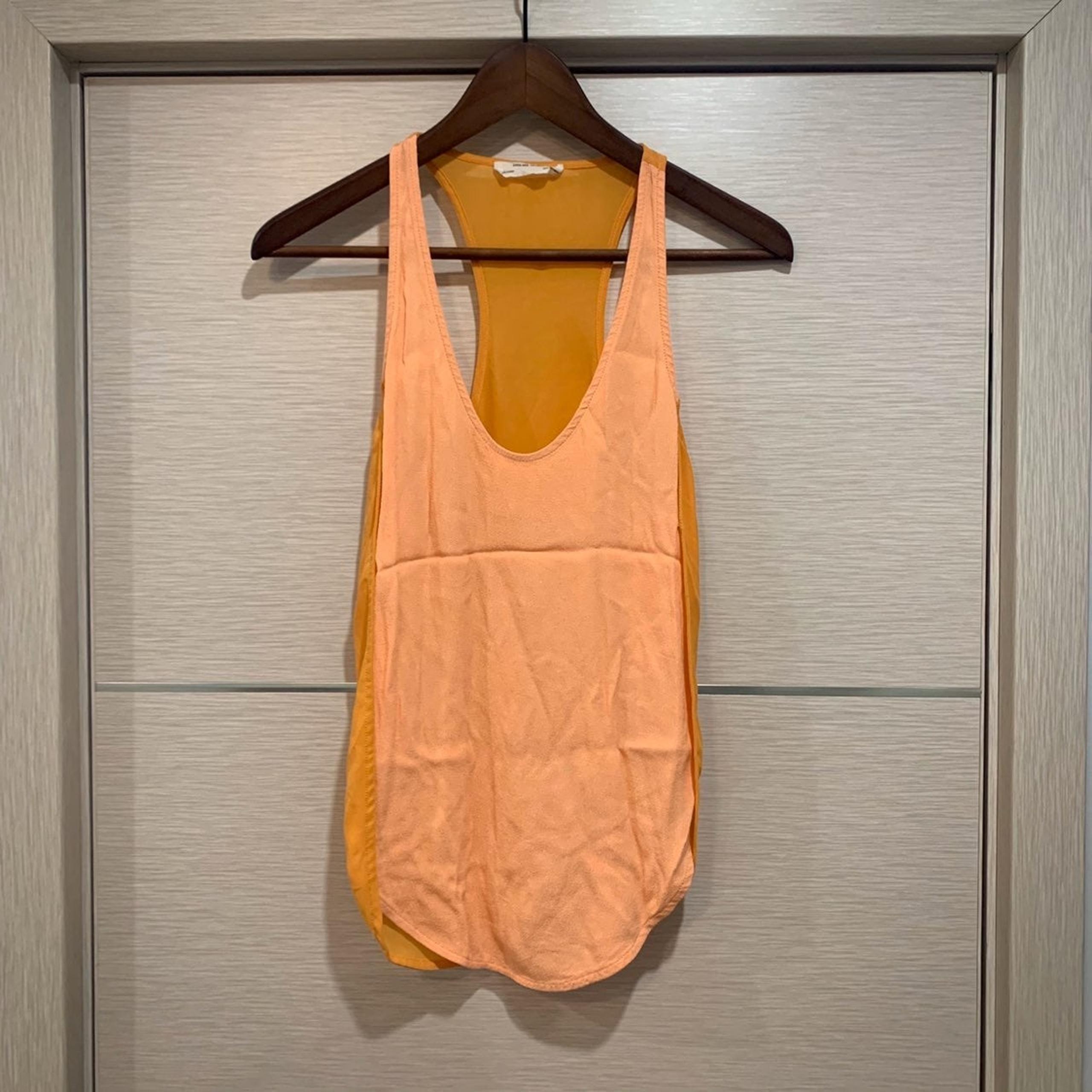 Zara racerback split side tank top. SZ S