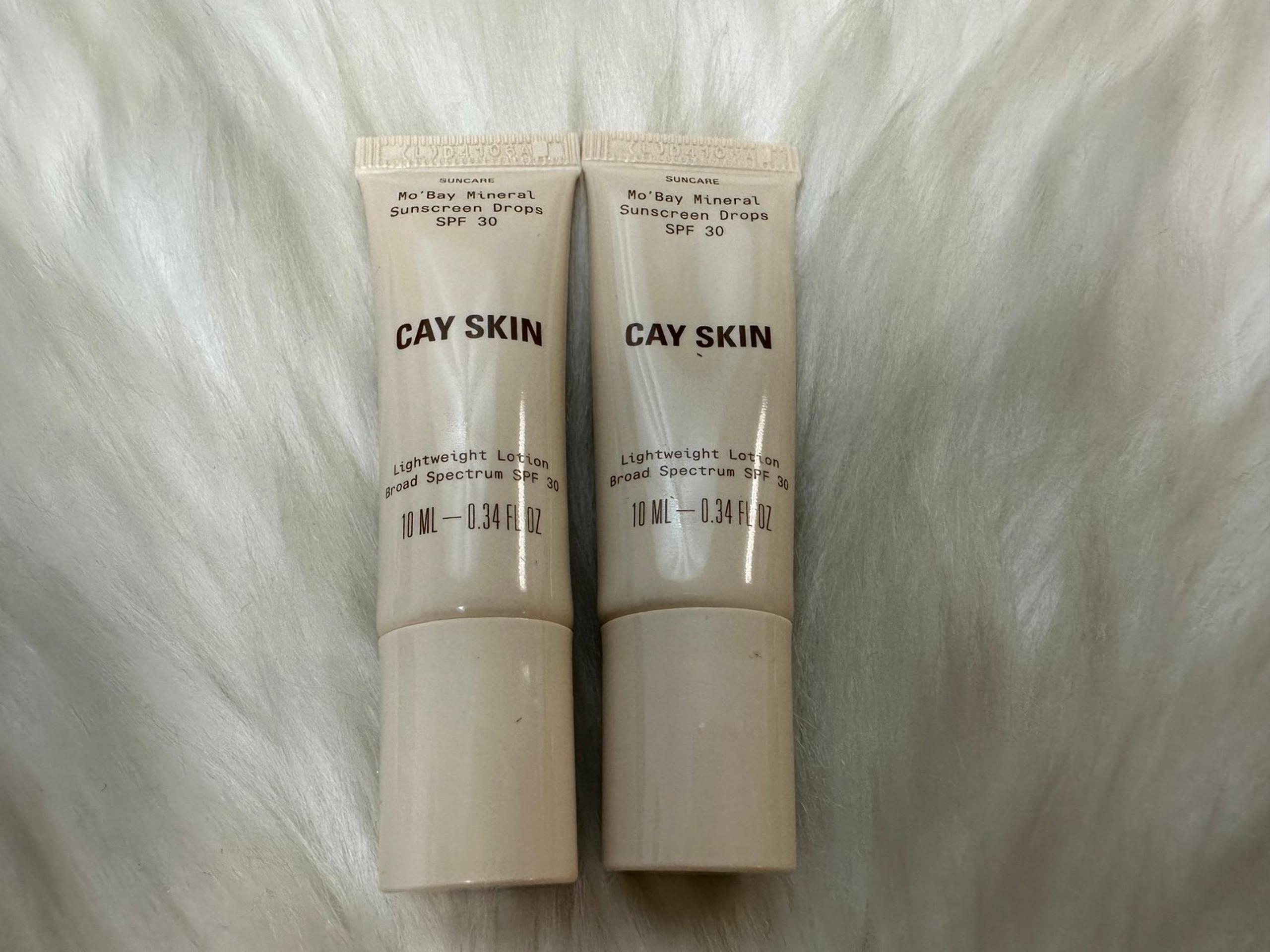 2x Cay skin mineral spf 30 sunscreen drops sample 10ml each New KK12-6