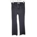 Madewell Cali Demi Boot Jeans Womens 25 Denim Raw Hem Stretch black edmunds wash