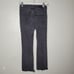 Madewell Cali Demi Boot Jeans Womens 25 Denim Raw Hem Stretch black edmunds wash