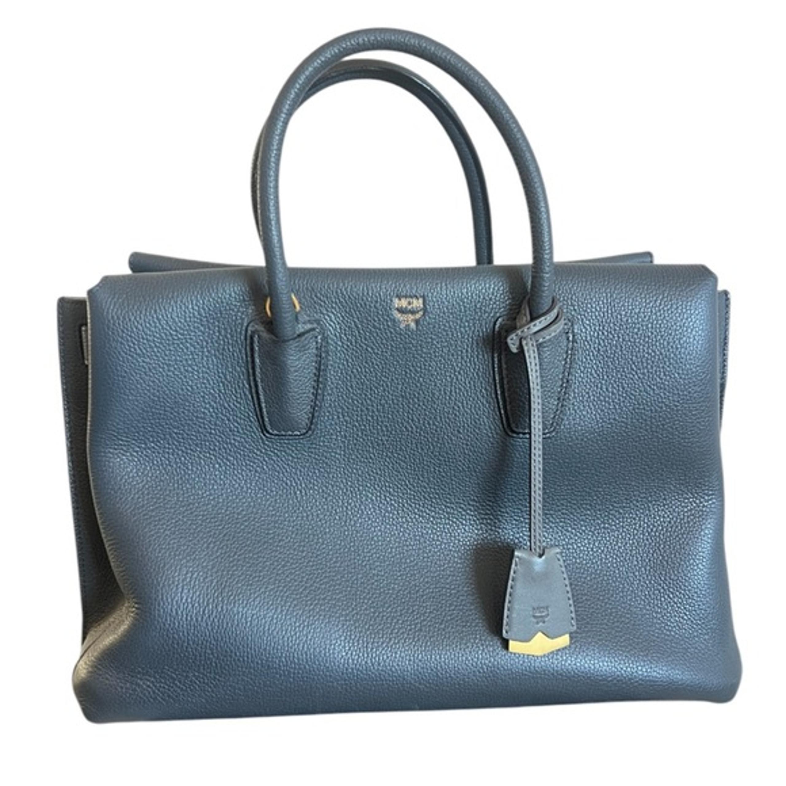 MCM Medium Blue Milla Tote Bag