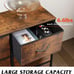 Fabric Dresser for Bedroom, 6 Drawer Double Dresser, Storage Tower