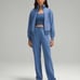 Lululemon Brushed Softstreme Funnel-Neck Zip Up/ Pitch Blue/ size 2