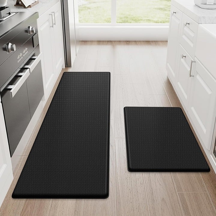 Kitchen Mats, 2PCS Kitchen Rugs, Cushioned Anti Fatigue Kitchen Mats for Floor,