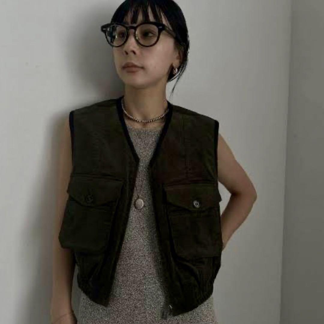 AMERI ★ MILITARY CORDUROY VEST Ameri VINTAGE Corduroy Vest - Black
