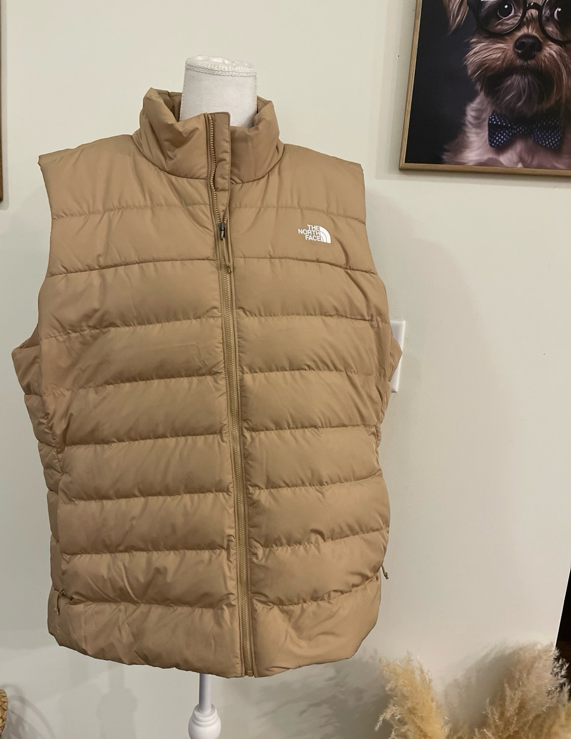 Women’s North Face Aconcagua 3 Vest khaki stone size 3X