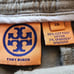 Tory Burch Green Cargo Shorts 28 Cotton gold buttons