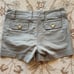 Tory Burch Green Cargo Shorts 28 Cotton gold buttons