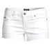 NWT Womens Size 27 True Religion White Joey Low Rise Cut-Off Denim Shorts NEW