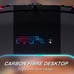 Gaming Desk with LED Lights Carbon Fibre Surface Gaming Table 47 Inch