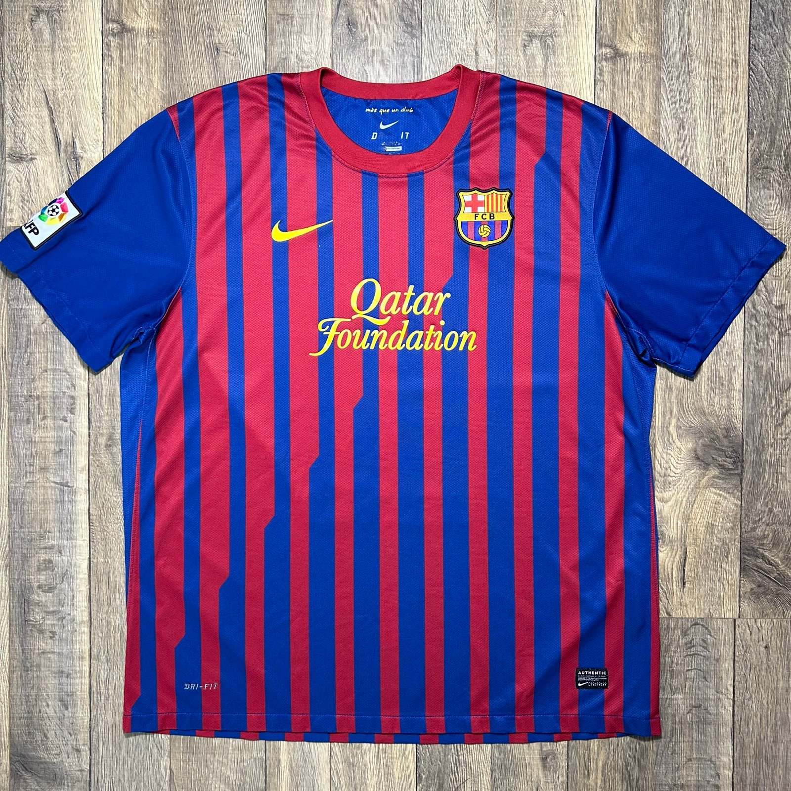 New Nike FC Barcelona 2011-2012 Authentic Player Version Soccer Jersey Men’s XXL