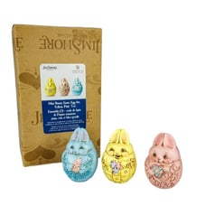 Jim Shore Mini Bunny Easter Egg Set of 3 Rabbit Figure 6006518 Heartwood 2019
