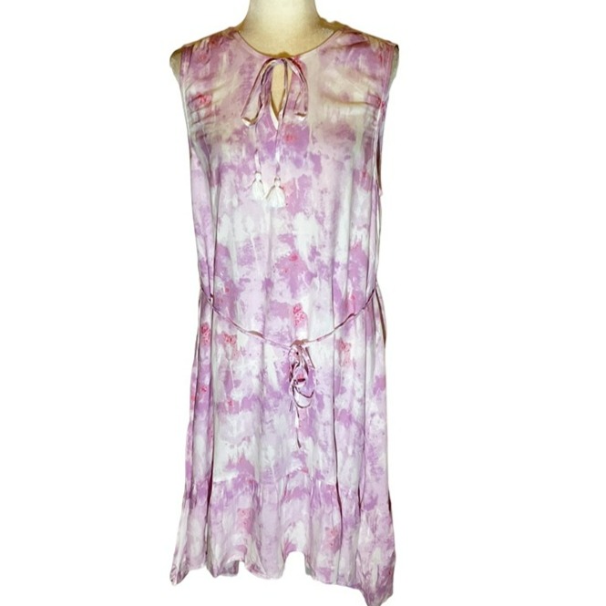 Beach Lunch Lounge Tie Dye High-Low Dress. New With Tickets. Size Large.