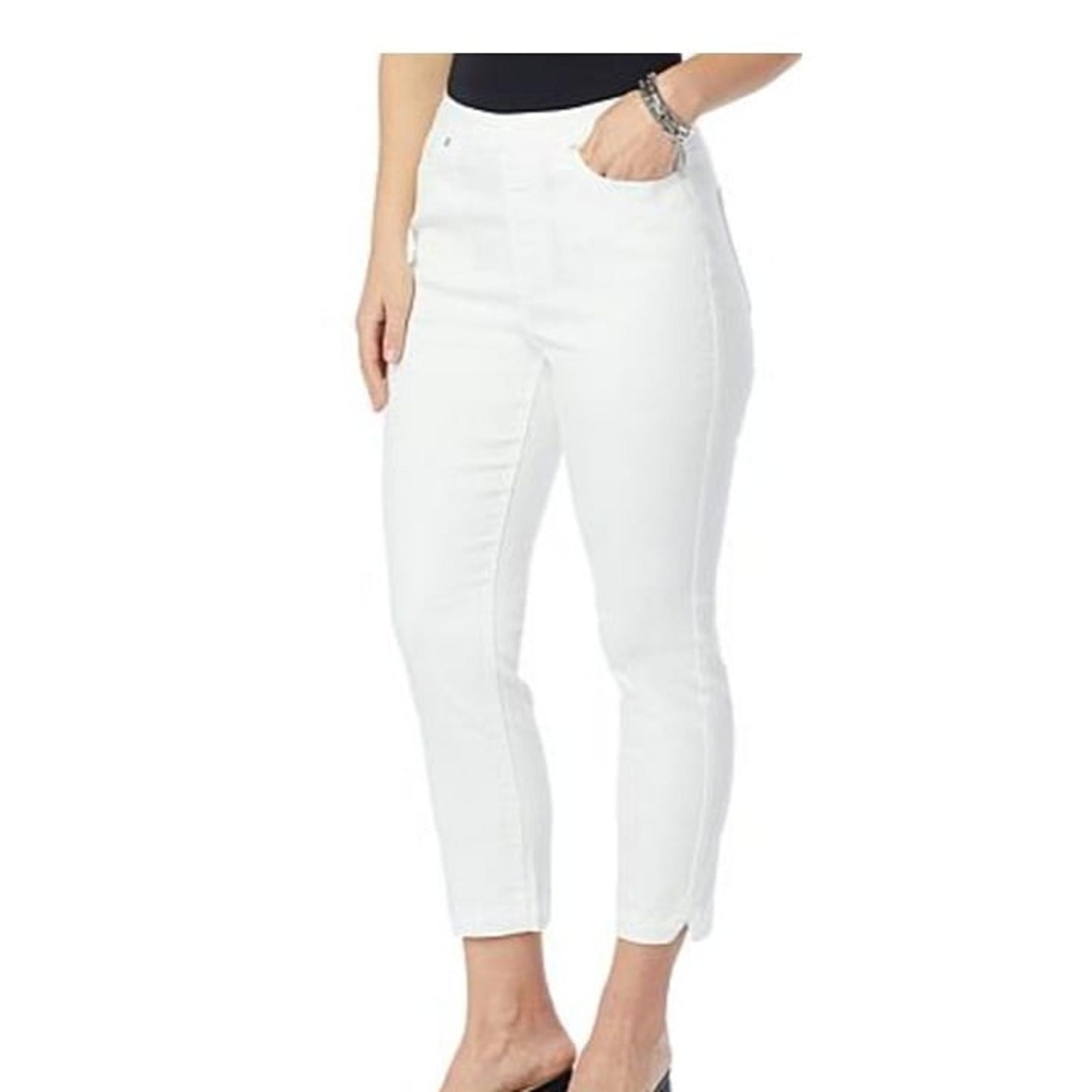 DG2 By Diane Gilman New Classic Stretch Split Hem Pull-On Capri 793-221 Size L W