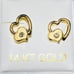 14k Yellow Gold Heart Earring