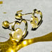 14k Yellow Gold Heart Earring