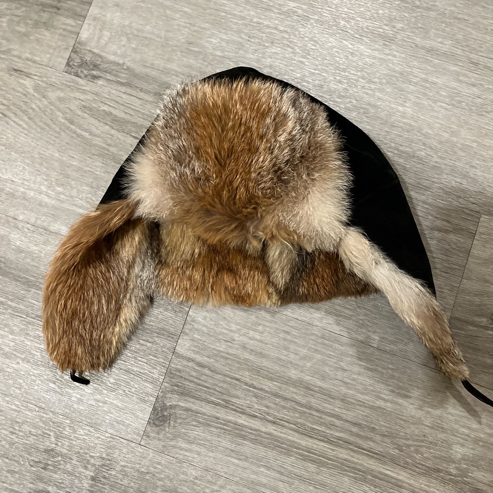 Fox Fur Aviator Hat Reversible