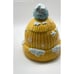 Cracker Barrel Yellow Ceramic Snowhat Cookie Jar 9 CB