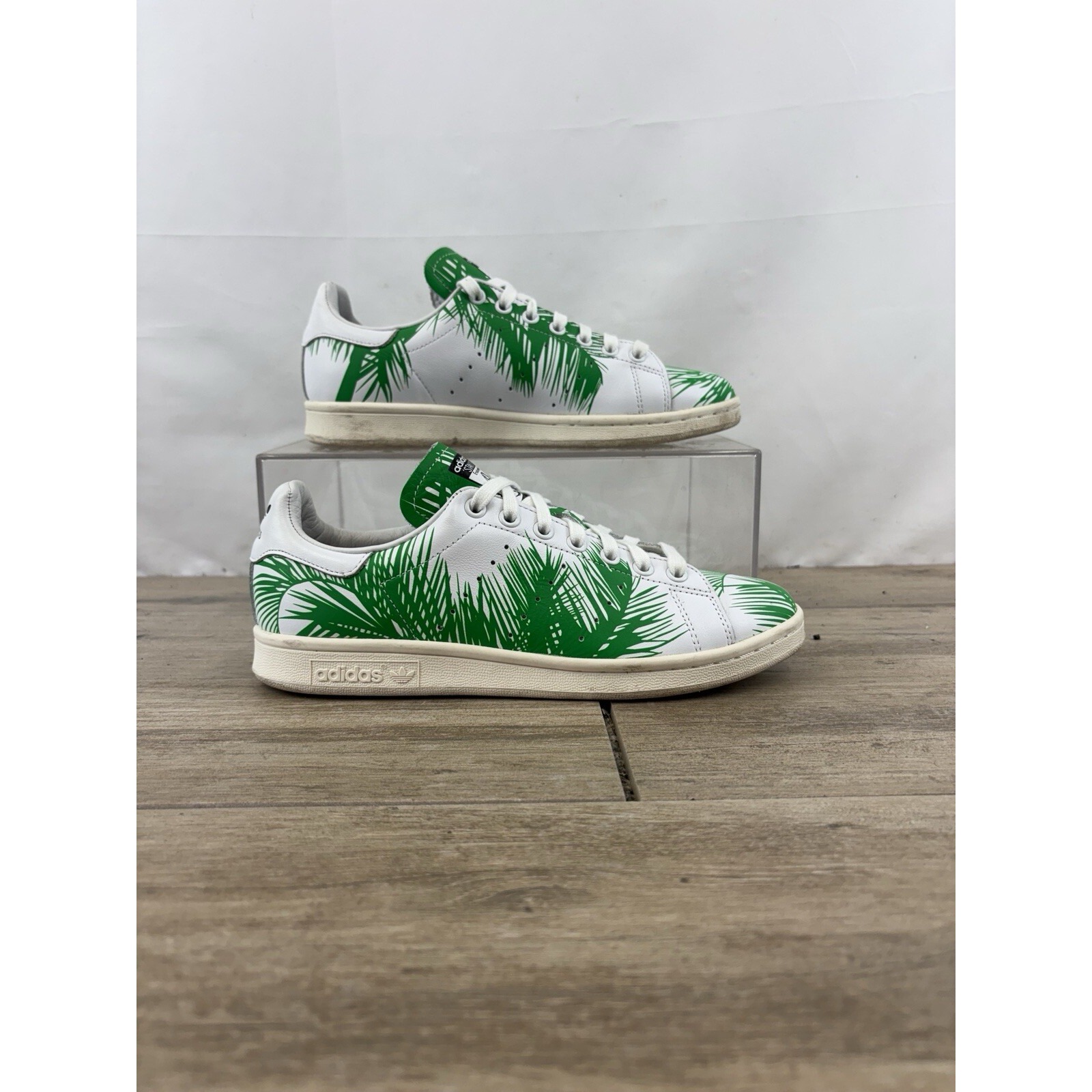2016 Adidas PW Stan Smith Pharrell BBC Palm Tree White/Green Sneakers Men's 7