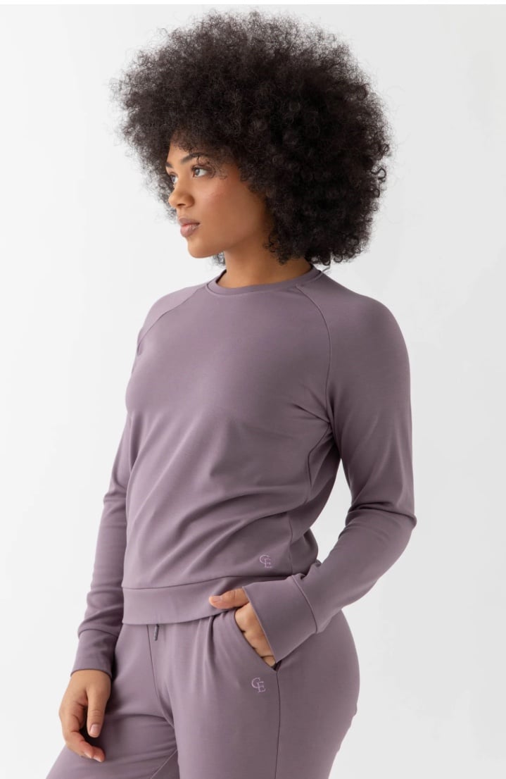 NWT Cozy Earth Bamboo Ultra Soft Crew Pullover size M color Black