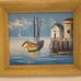 Oil Painting Hand painted Boat in Harbor