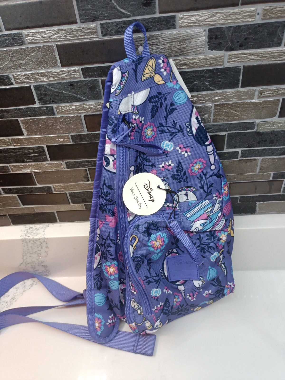 NWT VERA BRADLEY DISNEY MINI SLING BACKPACK BELLE'S FRIENDS LIMITED EDITION