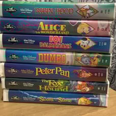 7 Walt Disney Black Diamond VHS Tapes