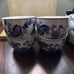 Pier One Blue China Tea Set Teapot and 4 Tea Cups
