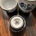 Pier One Blue China Tea Set Teapot and 4 Tea Cups