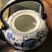 Pier One Blue China Tea Set Teapot and 4 Tea Cups