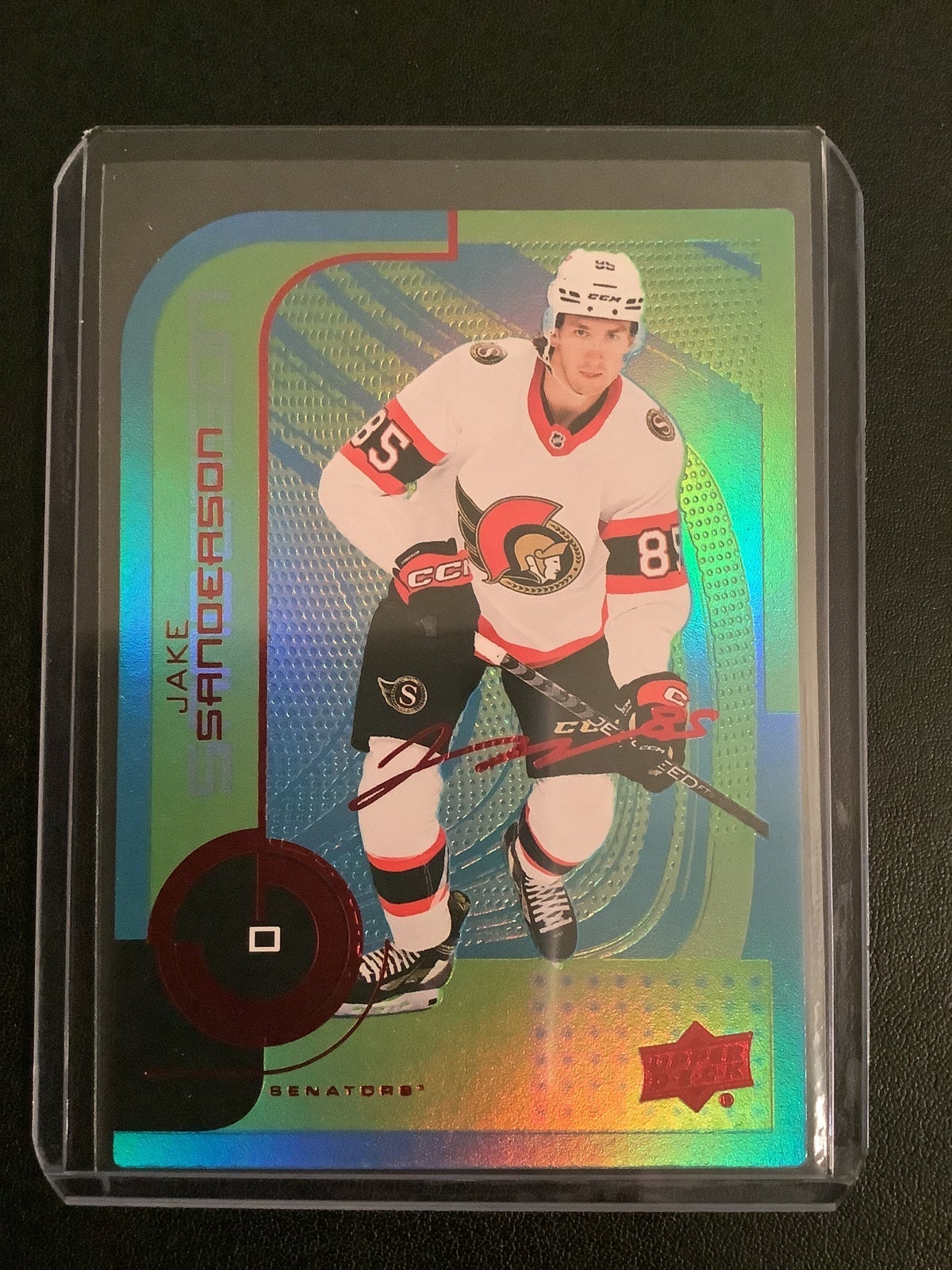 2022-2023 UD Serie 2 MVP Colors & Contours Green #129 Jake Sanderson /20