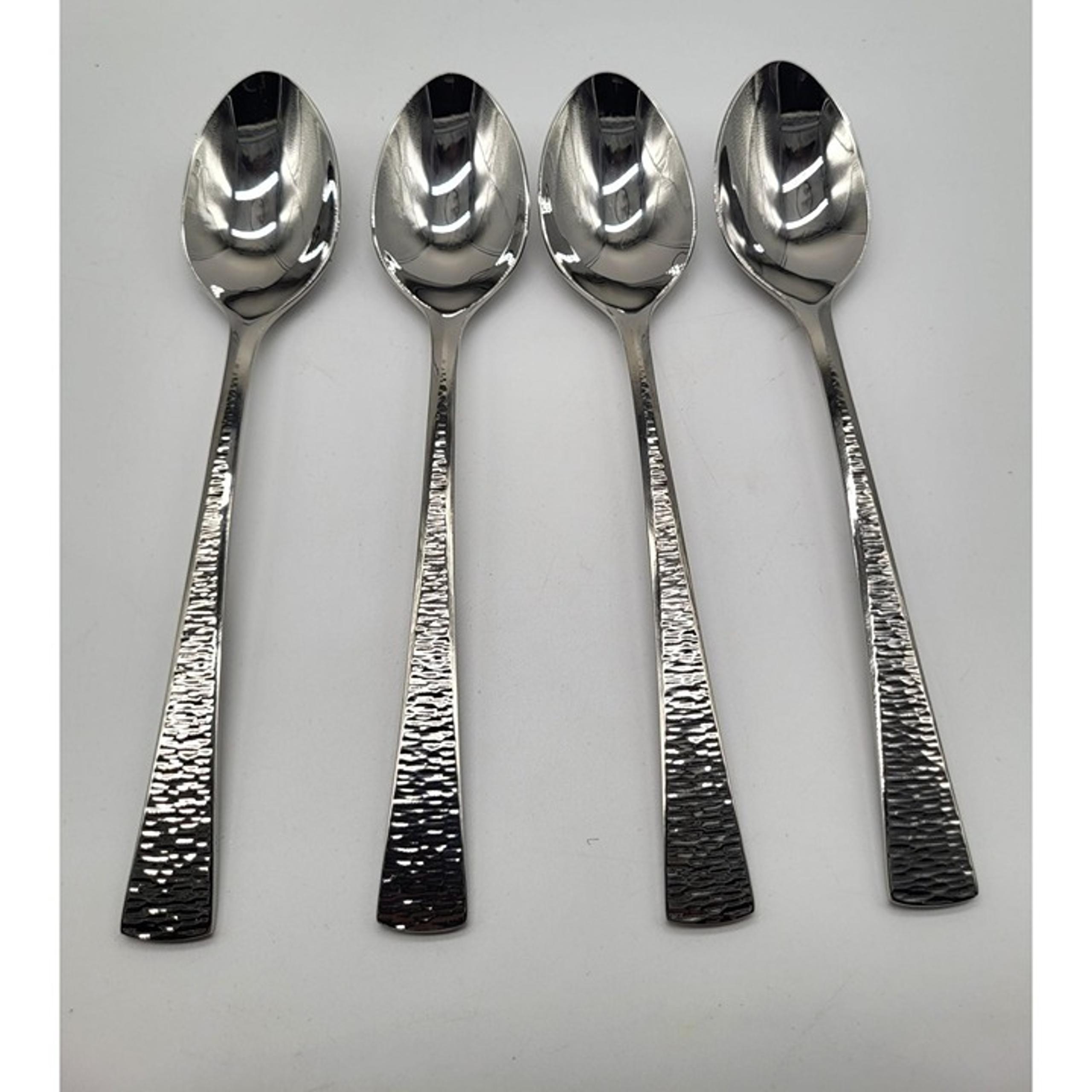 GORHAM BISCAYNE Stainless Steel 18/10 Vietnam Tablespoons Set of 4 Hammered