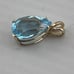 Vintage 4 carat pear shape, topaz pendant, 14 karat yellow gold