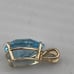 Vintage 4 carat pear shape, topaz pendant, 14 karat yellow gold