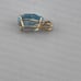 Vintage 4 carat pear shape, topaz pendant, 14 karat yellow gold