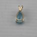 Vintage 4 carat pear shape, topaz pendant, 14 karat yellow gold