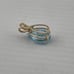 Vintage 4 carat pear shape, topaz pendant, 14 karat yellow gold