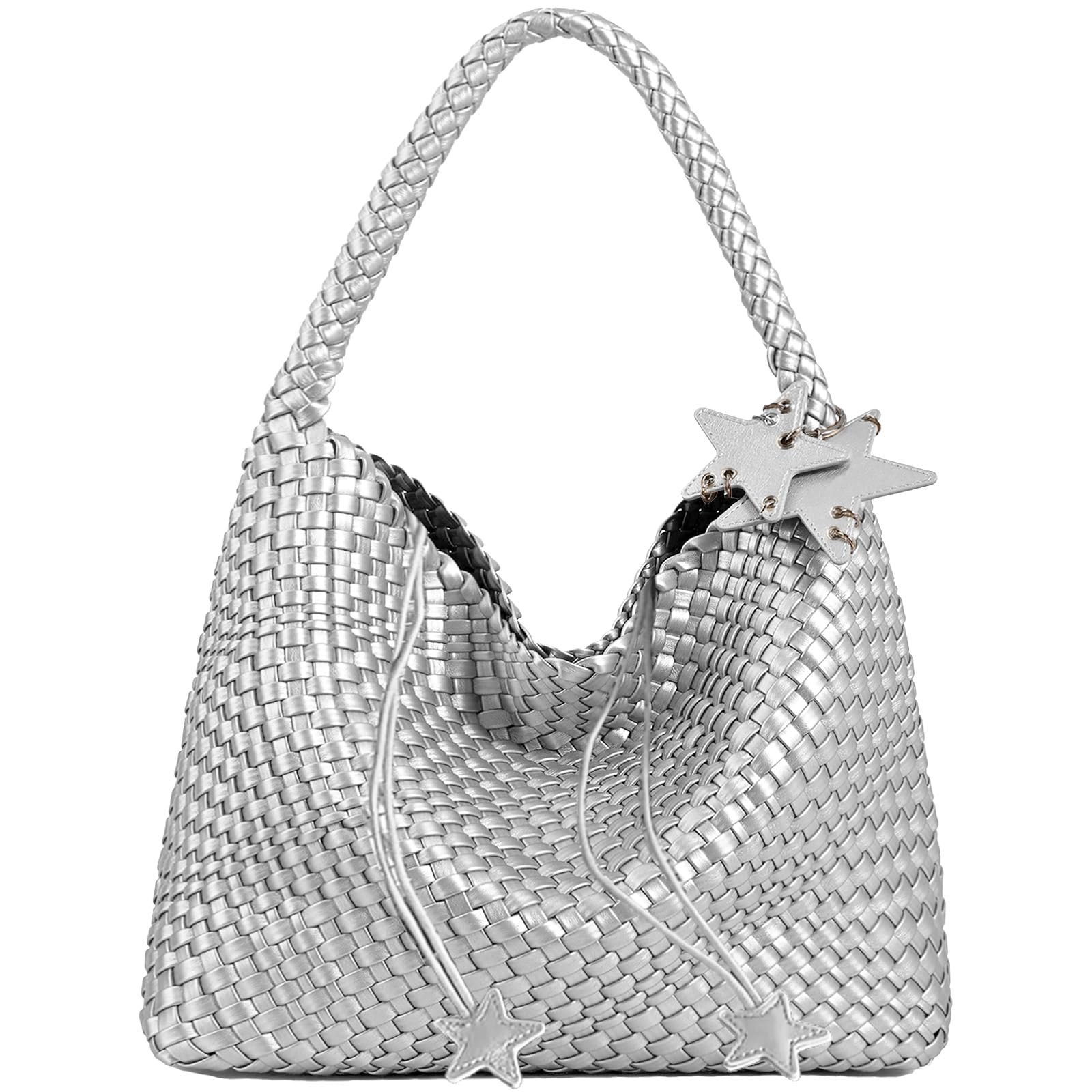 Woven Shopper Satchel For Women, Crossbody Handbags, Beach Hobo, Handwoven