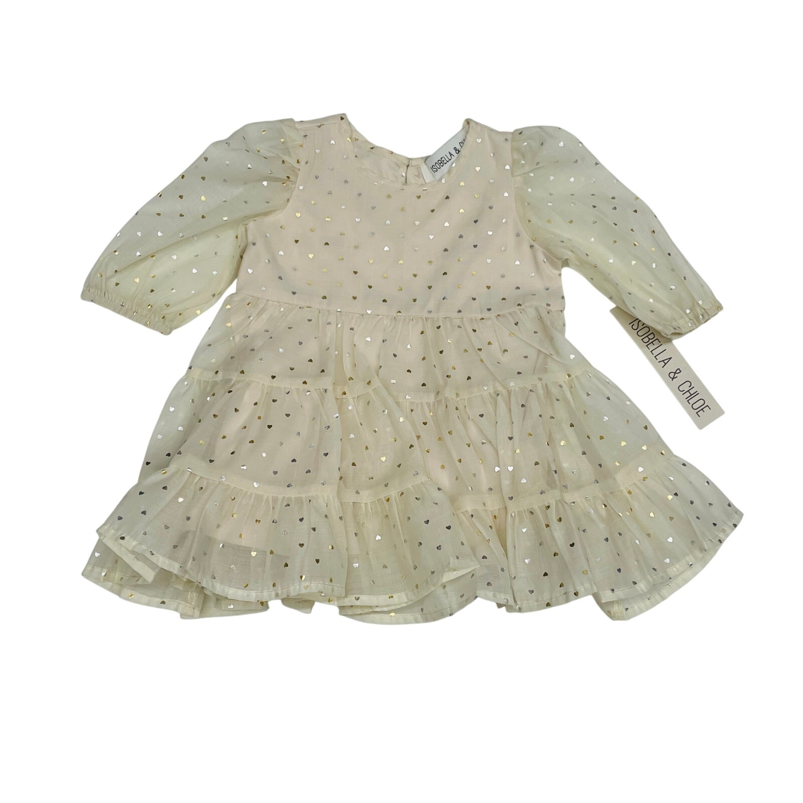 NWT Isobella & Chloe Size 6 Heart of Gold Dress