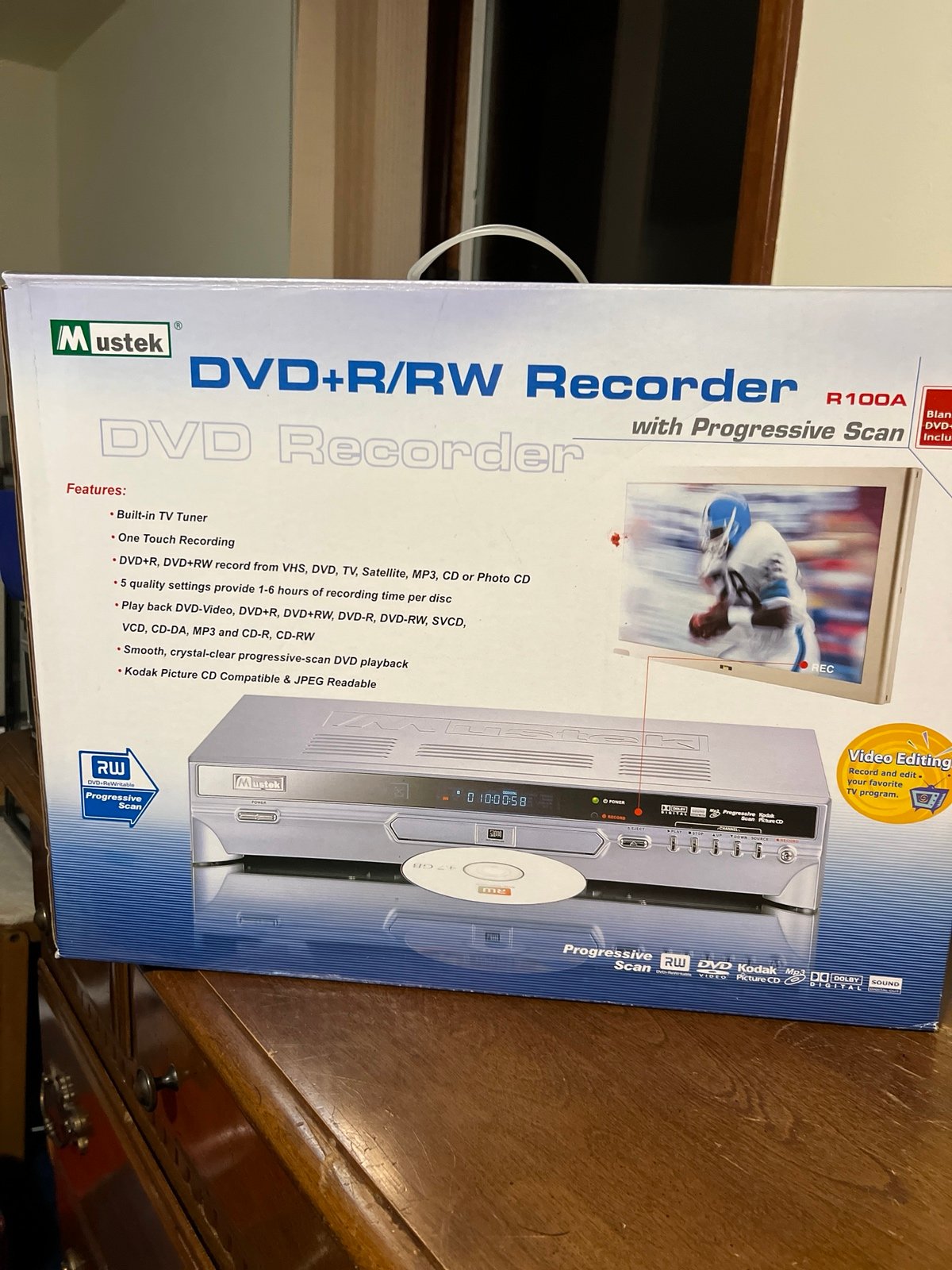 DVD +R/RW Recorder R100A with progressive scan, DVD Recorder