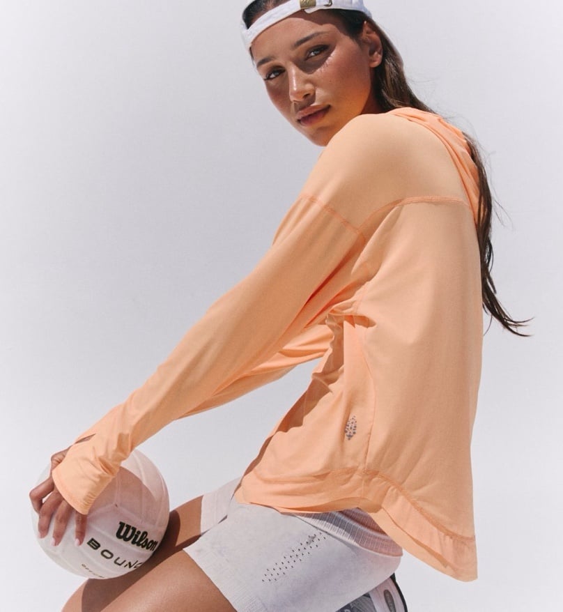 FP MOVEMENT by FREE PEOPLE Modern UV Protection Jersey Hoodie