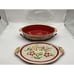 NEW Temp-tations Butterfly Garden 3qt Oval Baker with Lid and Metal Trivet Rack