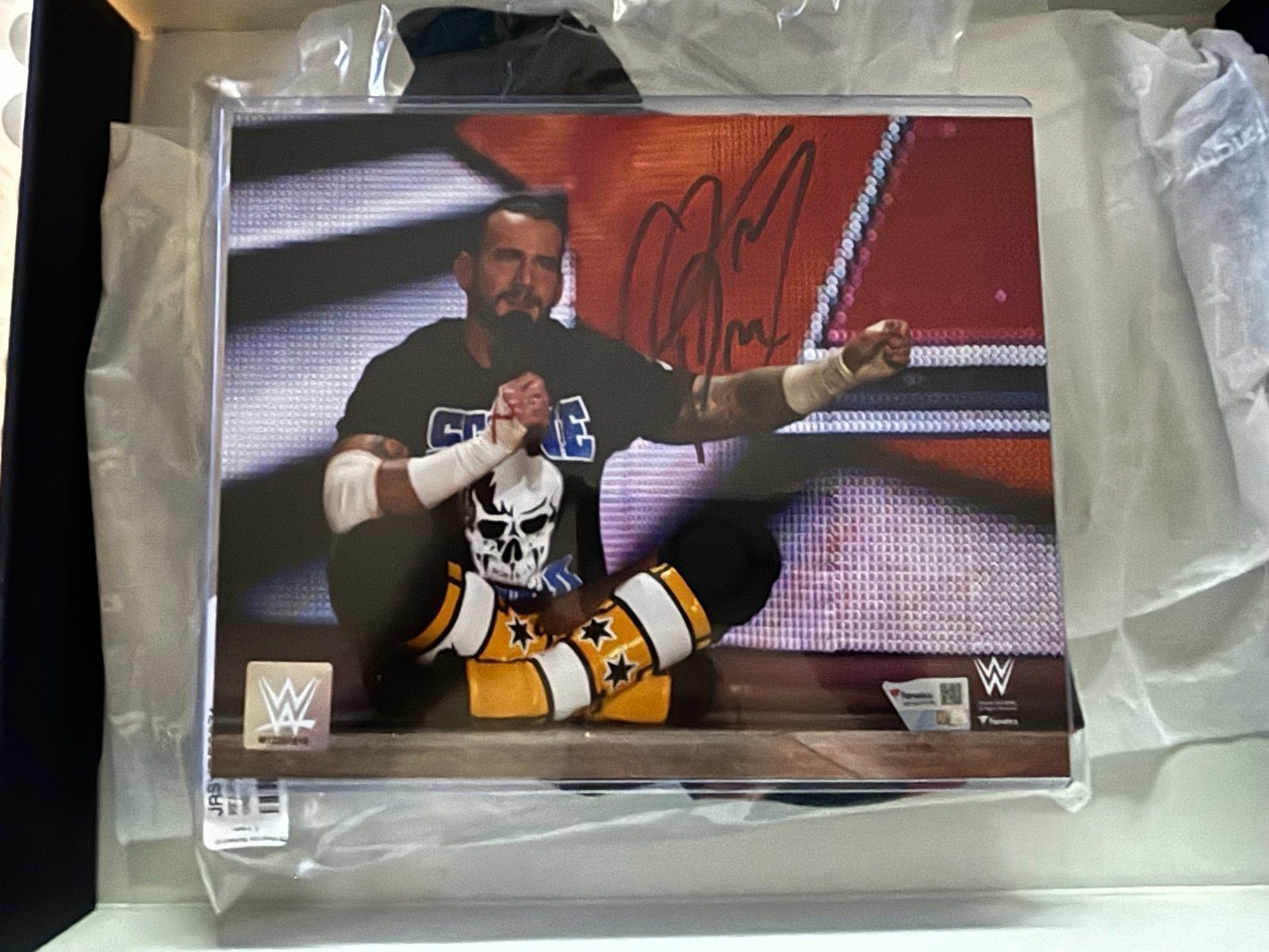 WWE CM Punk Autograpged 8x10 Pipebomb Promo Photo