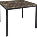 exicon Malaya Metal Counter Height Table with Faux Marble Top, 40 x 40\