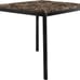 exicon Malaya Metal Counter Height Table with Faux Marble Top, 40 x 40\