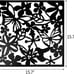 24 PCS Hanging Room Divider Flower Carving Pattern Panels Decorative Wall Panel