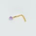 Solid 14kt Gold Nose Piercing Opal
