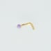 Solid 14kt Gold Nose Piercing Opal
