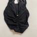NWOT PQ Swim Mila Macrame Black One Piece Swimsuit Bathing Suit Size Small New