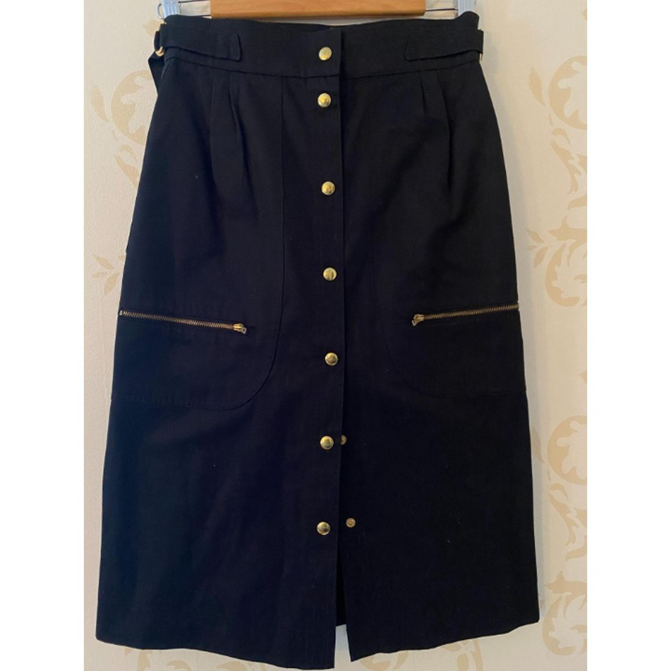 Escada Black A-Line Skirt Ladies Size 38
